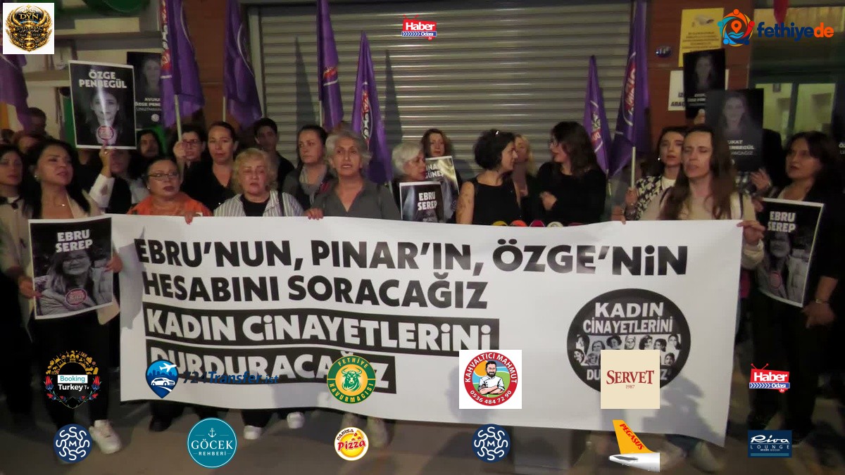Kadın Cinayetlerini Durduracağız Platformu İzmir Barosu önünde 3 cinayete tepki verdi