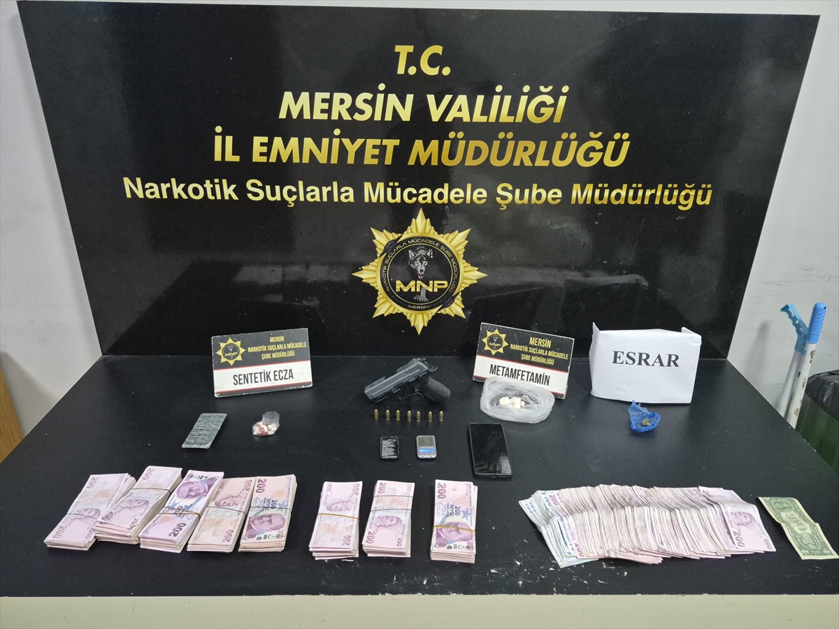 Mersin'de torbacılara yönelik operasyonda gözaltına alınan 5 zanlı tutuklandı