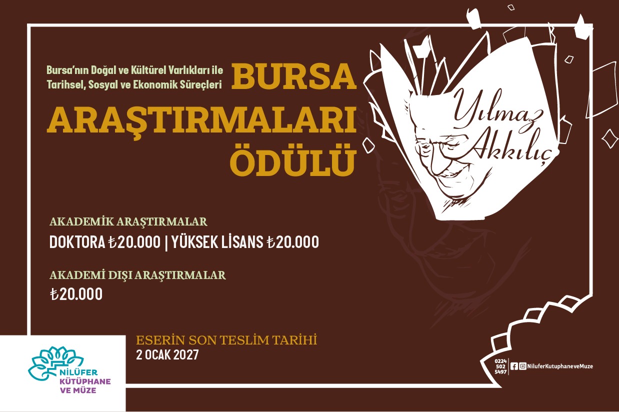 [BELEDIYE · Bursa · Nilüfer] Yılmaz Akkılıç Bursa Araştırmaları Ödülü