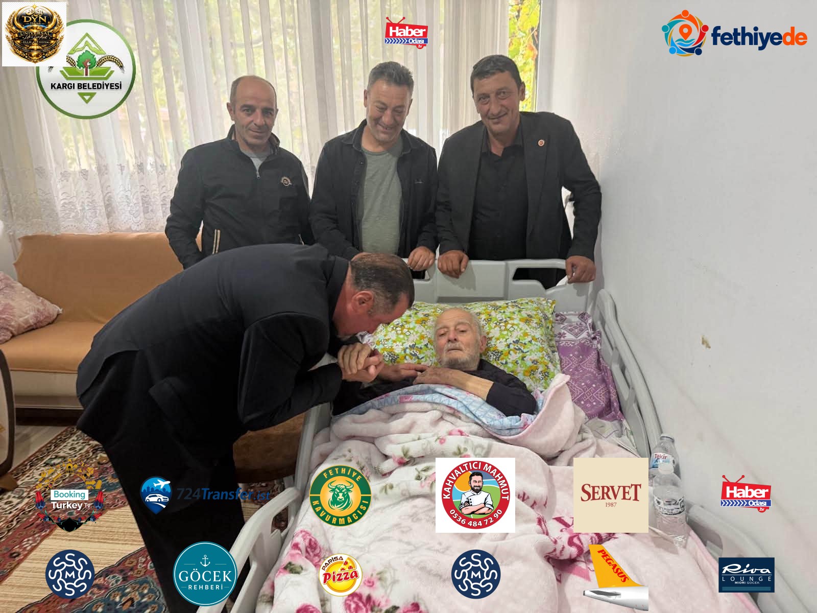[BELEDIYE · Çorum · Kargı] Başkanımız Geçmiş Olsun Ziyaretinde Bulundu