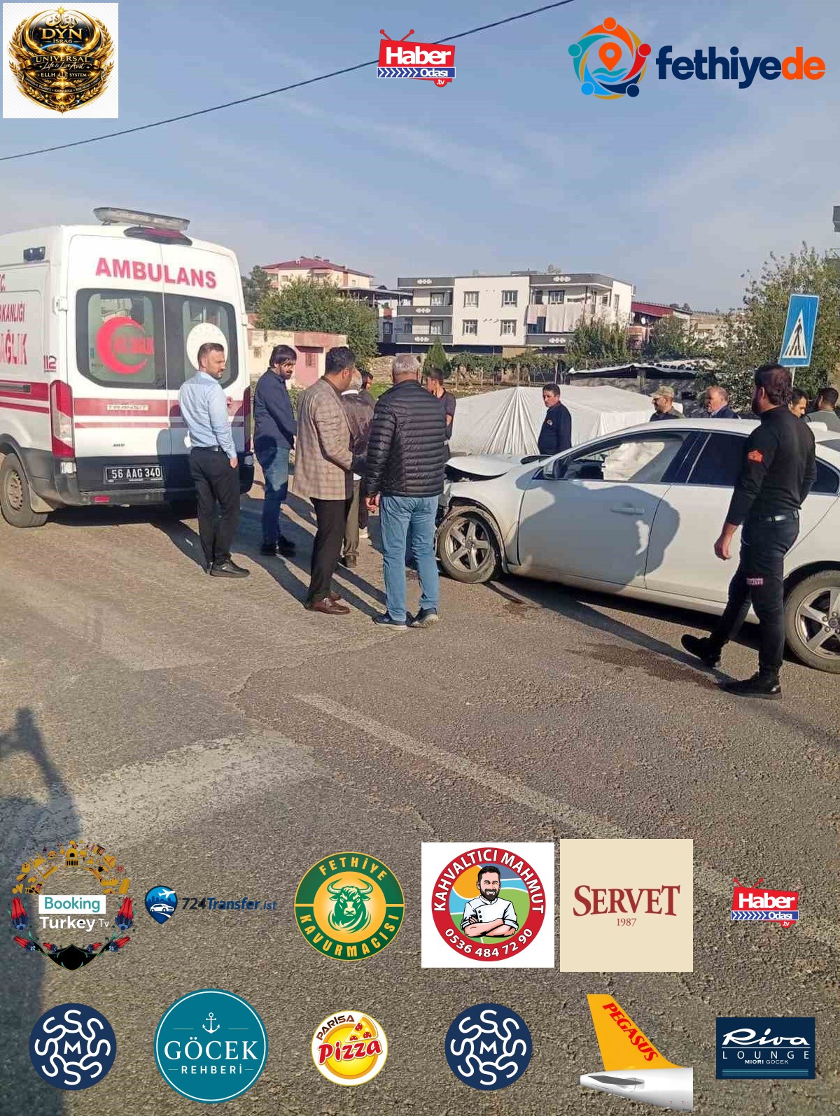 Siirt'in Kurtalan ilçesinde otomobil ile hafif ticari araç çarpıştı, 3 kişi yaralandı