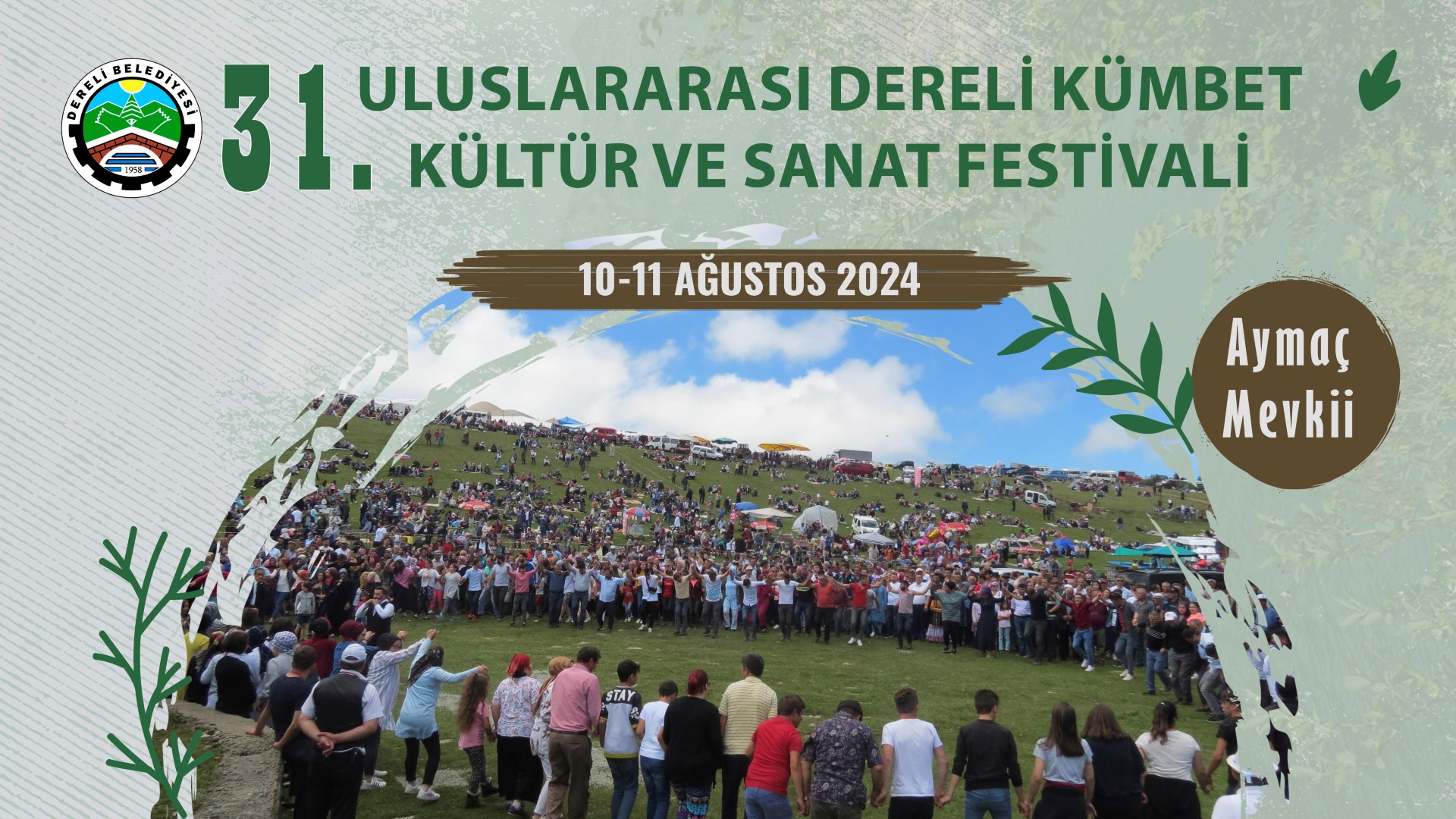 [BELEDIYE · Giresun · Dereli] 31. Uluslararası Dereli Kümbet Kültür ve Sanat Festivali | Dereli Belediyesi
