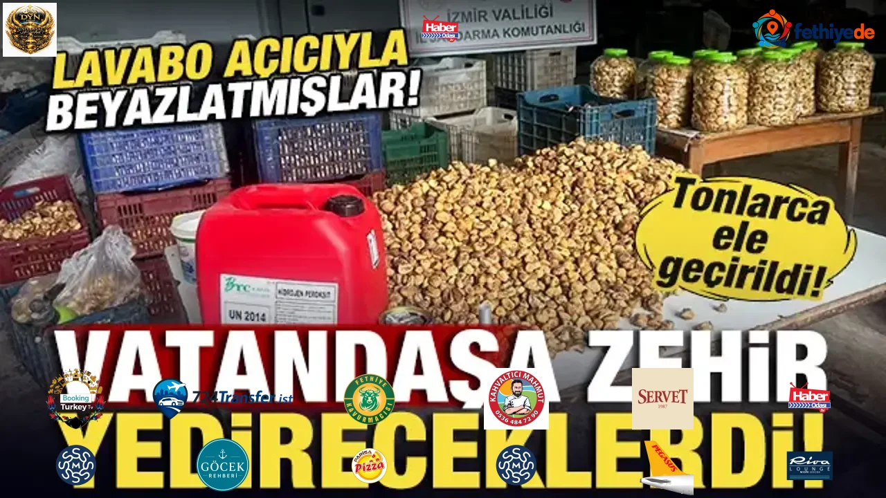 Vatandaşa zehir yedireceklerdi: Lavabo açıcıyla beyazlatılmış tonlarca incir ele geçirildi