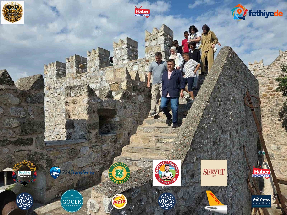 Alanya Demirtaş Anadolu İHL öğrencileri Marmaris Kalesi'ni Kaymakam Kaya'yla gezdi