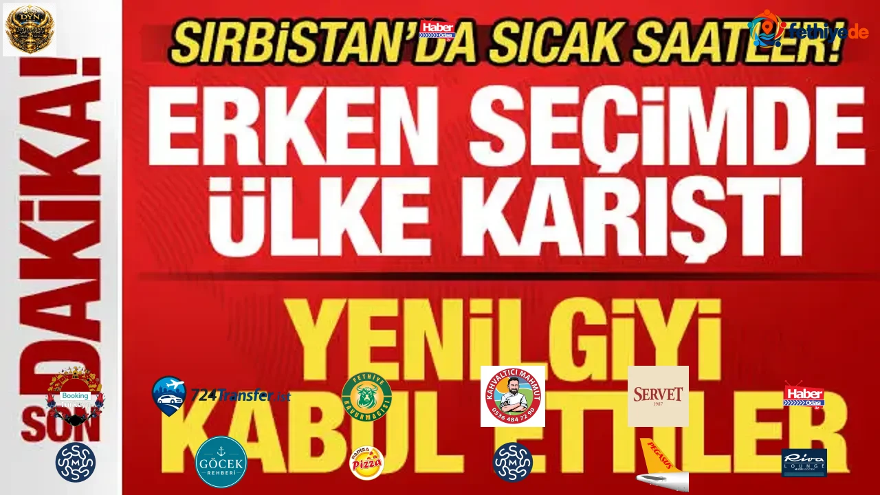 Sırbistan'da sıcak saatler! Erken seçimde ülke karıştı! Vucic yenilgiyi kabul etti