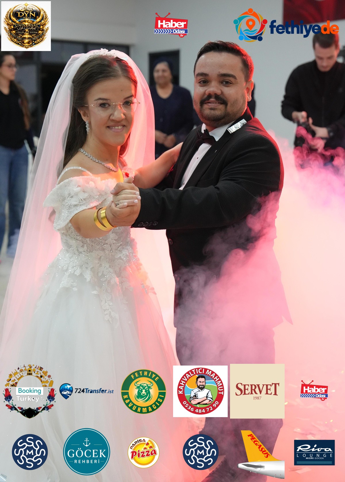 Akondroplazi hastası Ezgi ve Mert İlim, Tekirdağ Saray'da düğünle evlendi