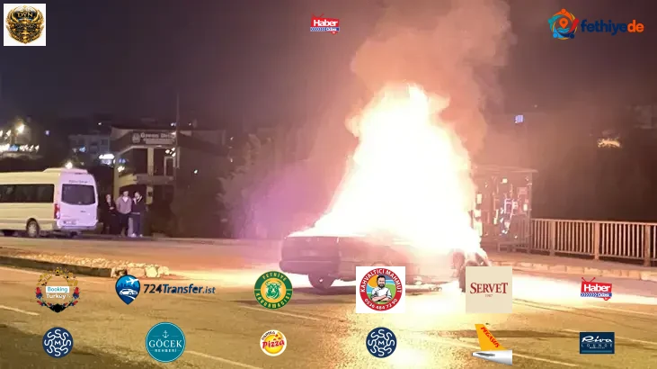 Düzce’de otomobil bir anda alev aldı