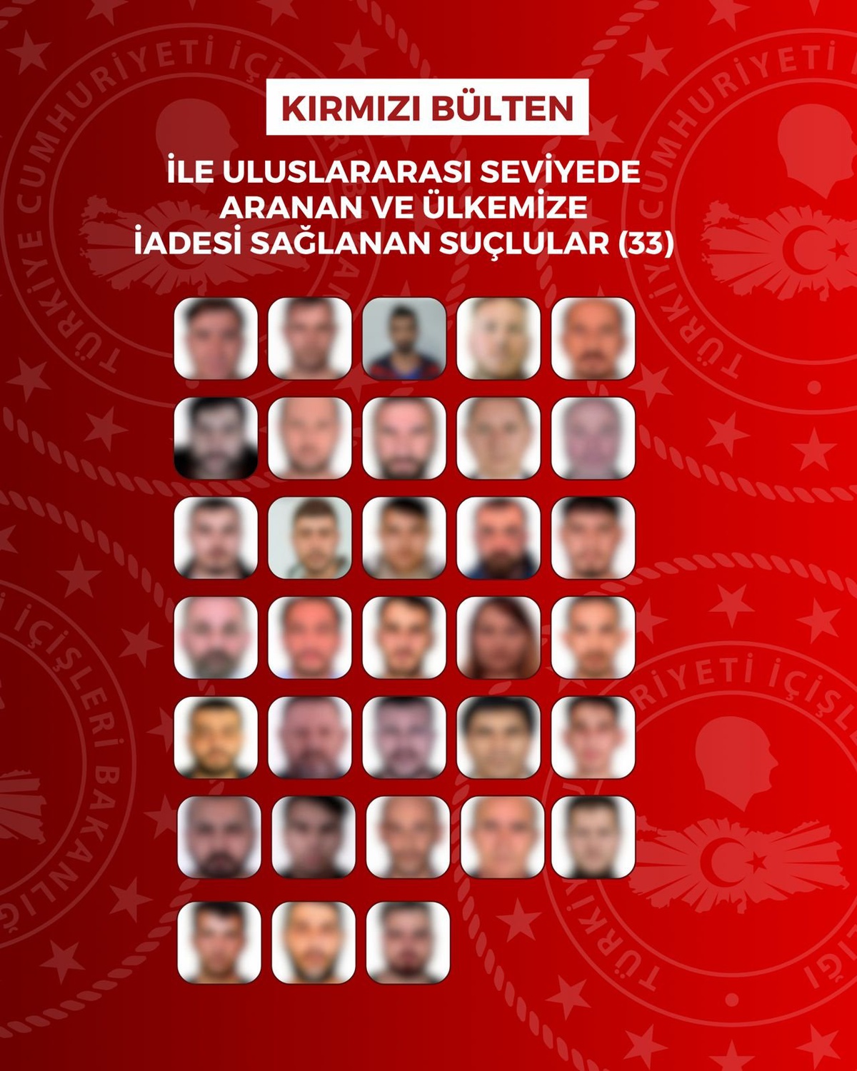 İçişleri Bakanlığı 63 suçlunun 8 ülkeden Türkiye'ye iade edildiğini duyurdu