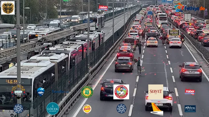 İstanbul'da akşam saatlerinde derbi trafiği! Ana arterlerde trafik durma noktasında