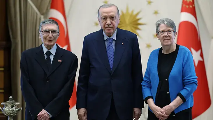 Cumhurbaşkanı Erdoğan, Prof. Dr. Aziz Sancar'ı kabul etti