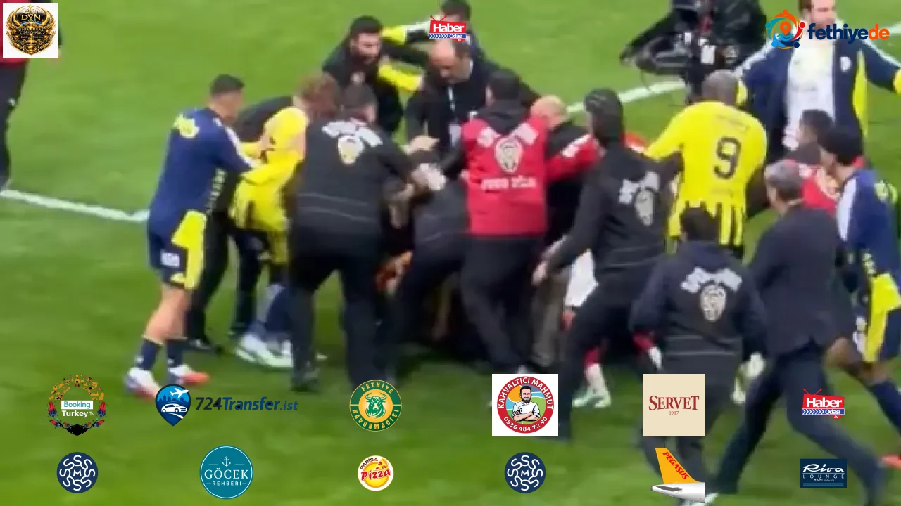 Dev derbi kavgayla başlayıp kavgayla bitti! Polisler sahaya daldı