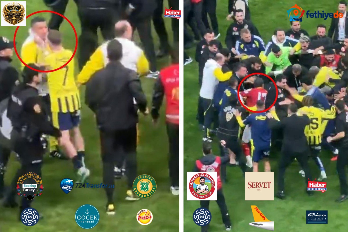 Kerem Aktürkoğlu kendi hocasının yakasına yapıştı, Eren Elmalı yerde yatan futbolcuya tekme attı