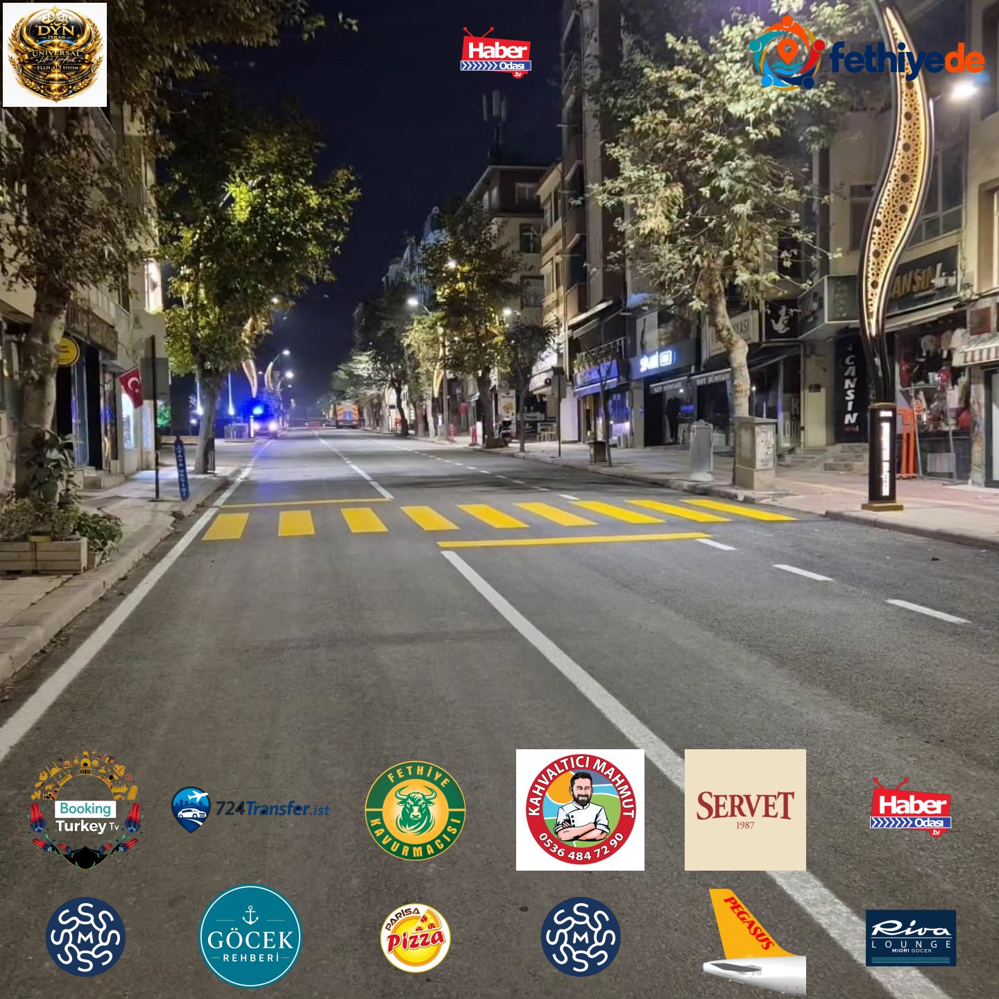 Yol Çizgileri ve Yaya Geçitlerinin Boyama İşlemleri Tamamlandı - T.C. Merzifon Belediyesi