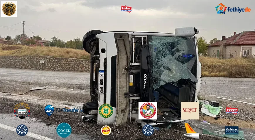 Kırıkkale’de işçileri taşıyan midibüs devrildi: 14 yaralı