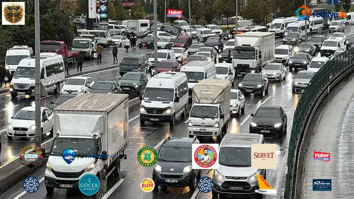 İstanbul'da trafik kilit! Yağmurun da etkisiyle yoğunluk yüzde 80'e çıktı