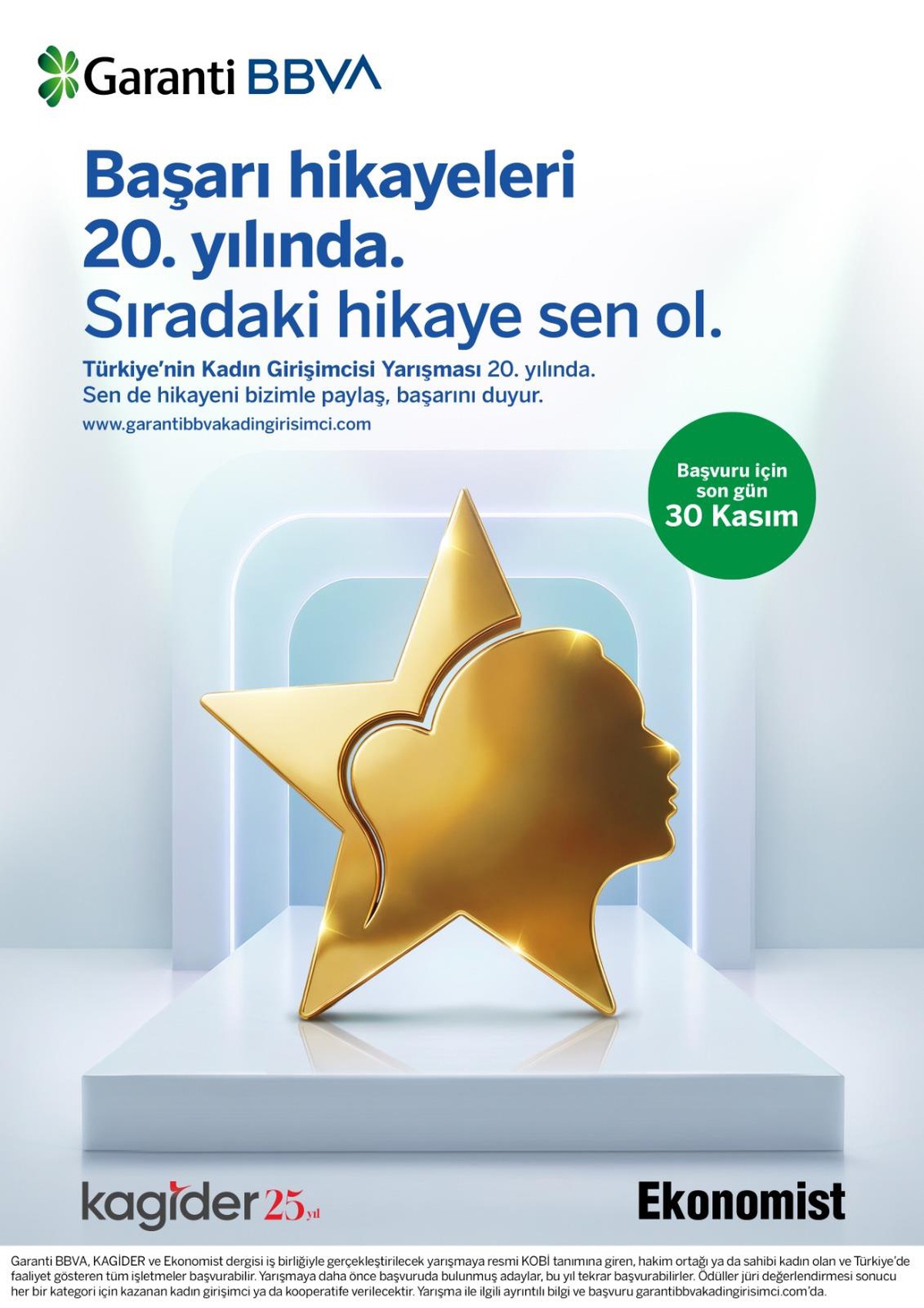 Türkiye'nin Kadın Girişimcisi Yarışması'nda başvurular 30 Kasım'a kadar devam ediyor