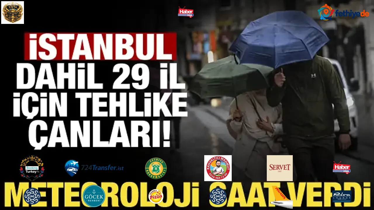 Meteoroloji'den son dakika uyarısı: İstanbul dahil 29 ilde alarm verildi!
