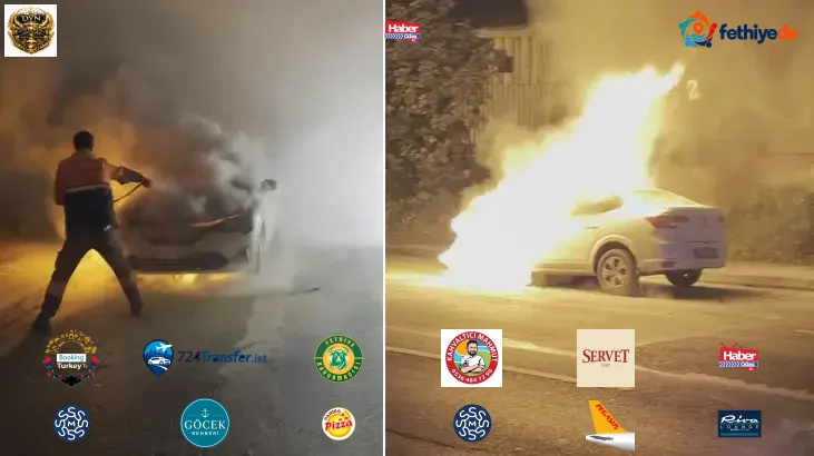 Sultangazi'de seyir halindeki otomobil alev topuna döndü