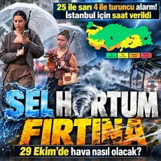 Hava durumu raporu yayımlandı: İstanbul için saat verildi! Meteoroloji'den il il 29 Ekim uyarısı