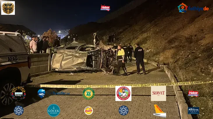 Erzurum'da feci kaza! Şarampole devrilen araçtaki 2 kişi öldü, 2 kişi ağır yaralandı