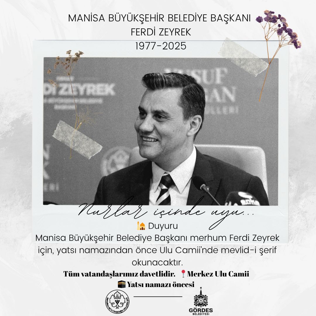 Ferdi başkanımızı vefatının ardından rahmetle anıyoruz