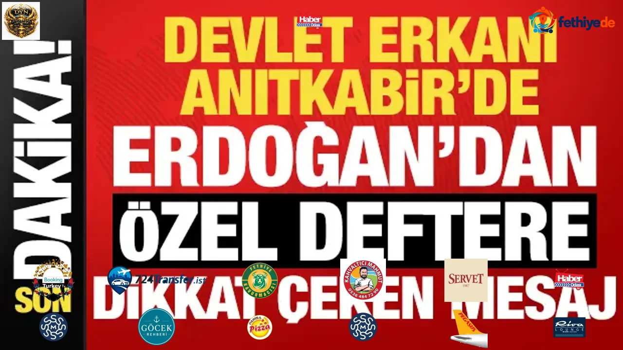 Devlet erkanı Anıtkabir! Erdoğan'dan Anıtkabir Özel Defteri'ne dikkat çeken mesaj...
