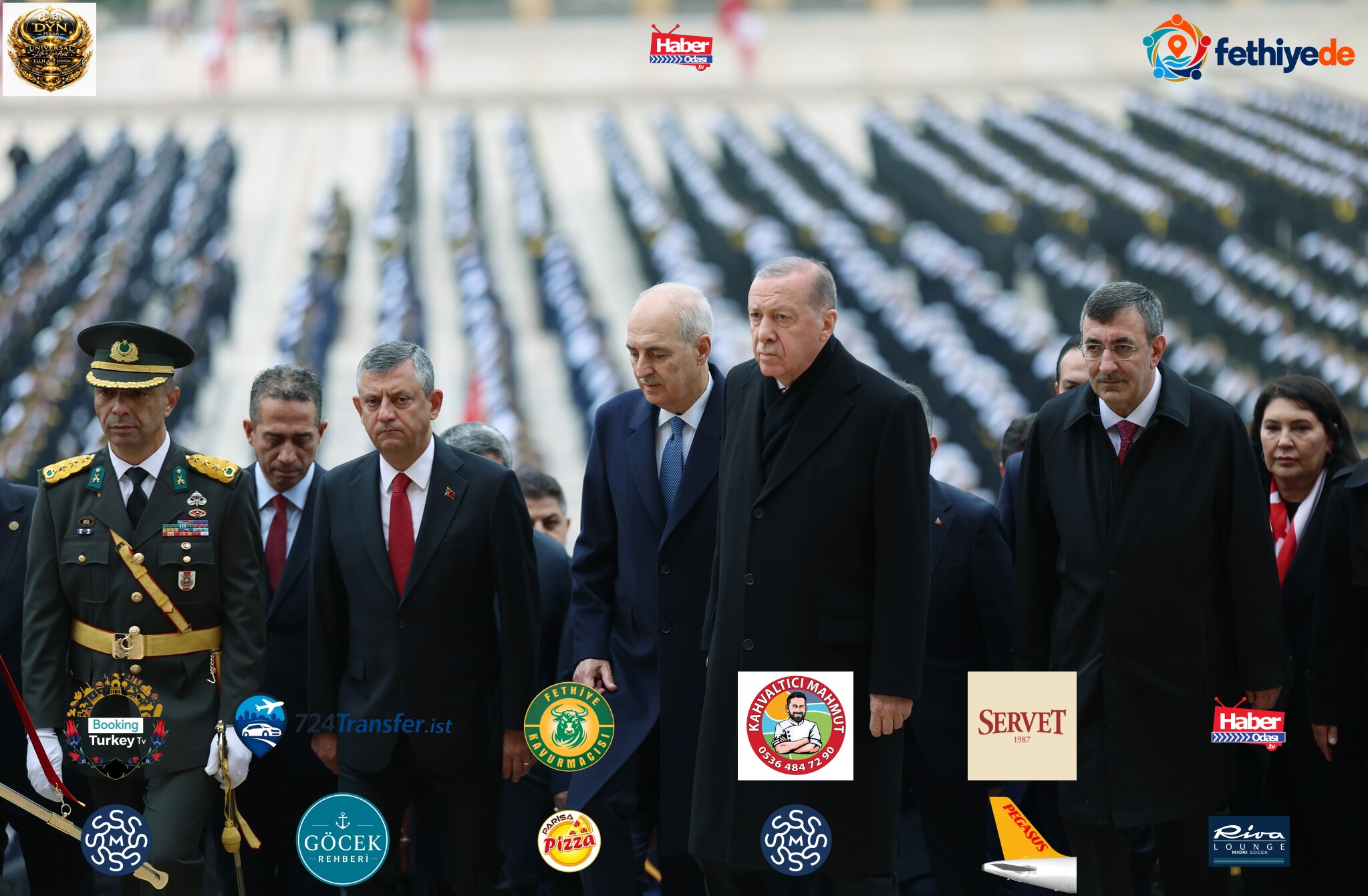Başkan Erdoğan başkanlığındaki devlet erkanı Anıtkabir