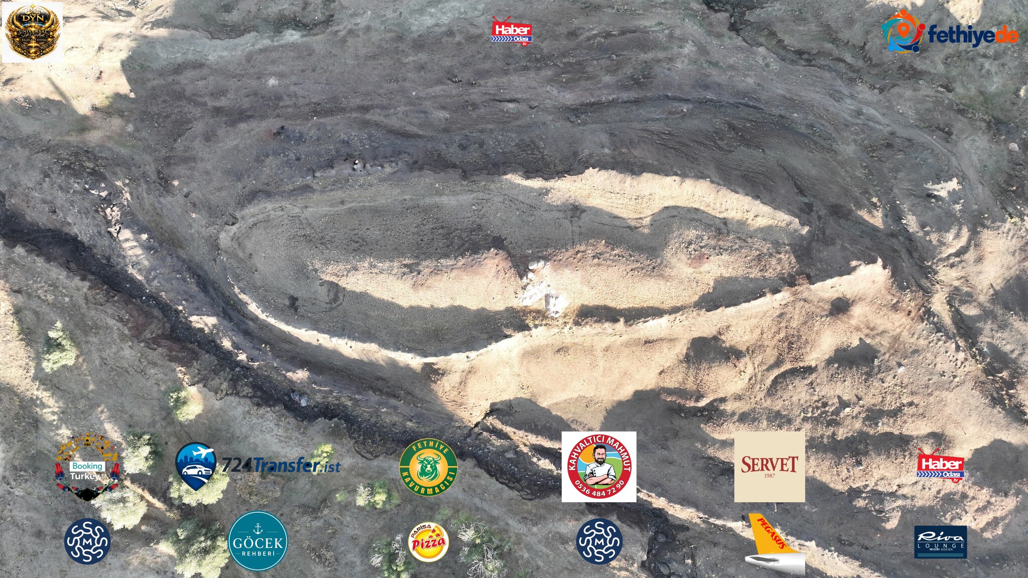 Gemi şekline benzer yapının dron kamerası ile güncel yapısı modellenirken, radar sistemiyle de yüzeyin altı tarandı. Farklı noktalardan toprak numunesi alınırken ilk kez yerin altı görüntülendi.