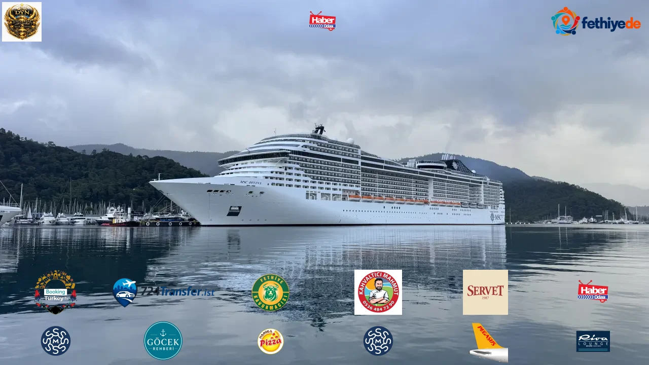 Marmaris'e "MSC Divina" kruvaziyeriyle 3 bin 933 turist geldi