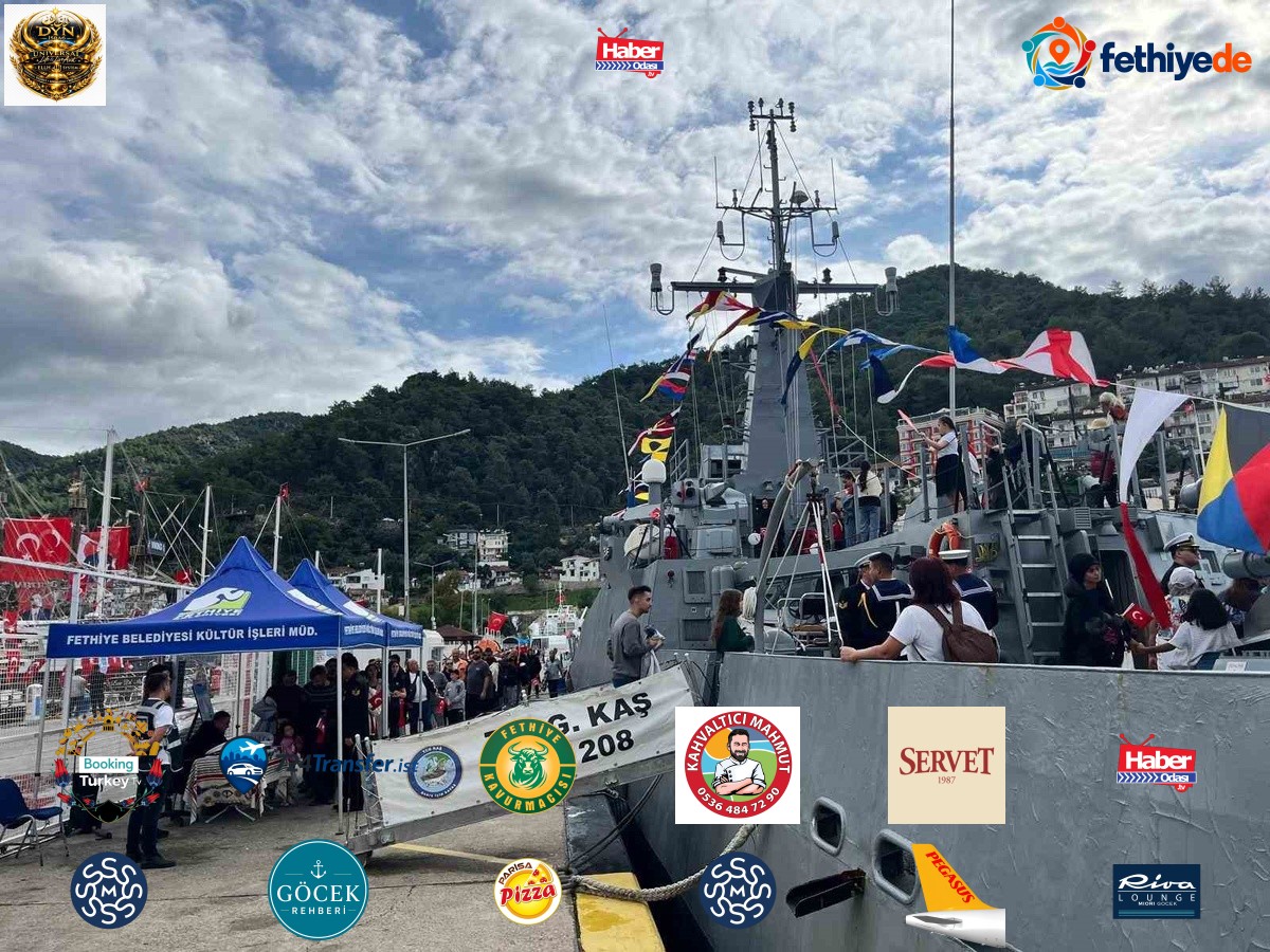 TCG Kaş gemisi Fethiye Limanı'nda 29 Ekim'de vatandaşlarla buluştu