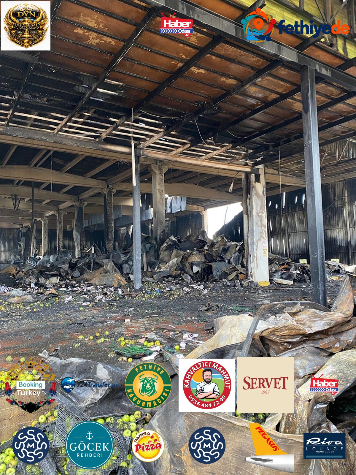 Bursa İznik'te soğuk hava deposu yangını 18 itfaiye aracıyla kontrol altına alındı