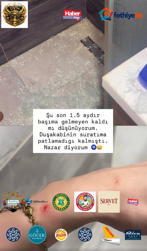 Sağlık sorunlarının ardından talihsiz bir ev kazası geçiren Nefise Karatay, patlayan duş kabini nedeniyle kolundan hafif şekilde yaralandı.
