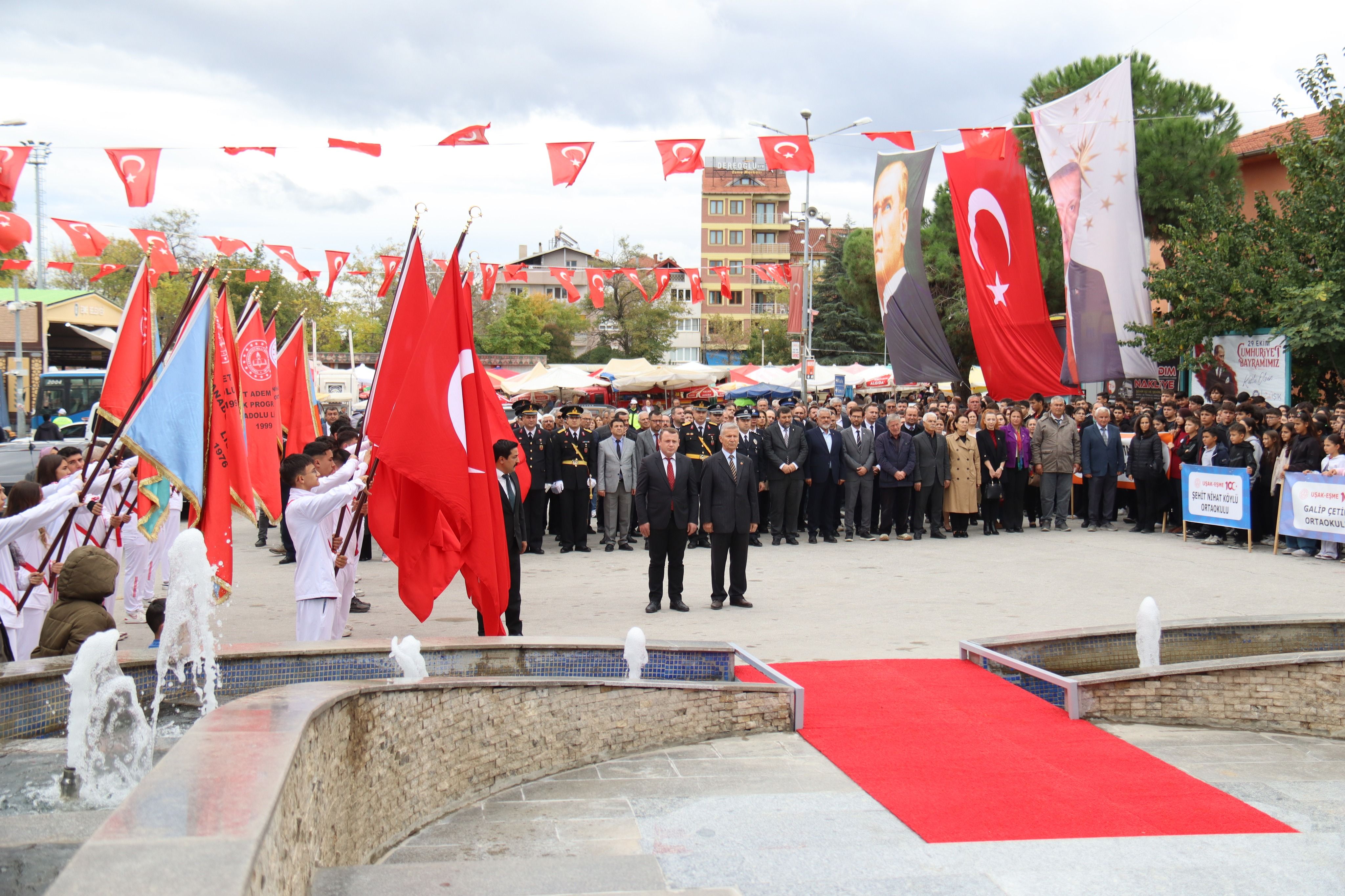 29 Ekim Cumhuriyet Bayramı Çelenk Sunma Törenine Katıldık