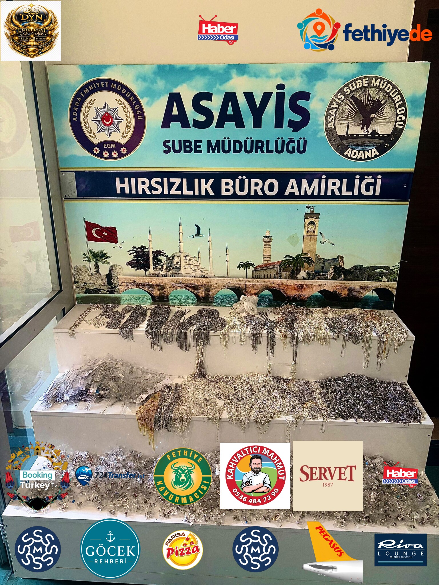Ele geçirilen gümüşler.