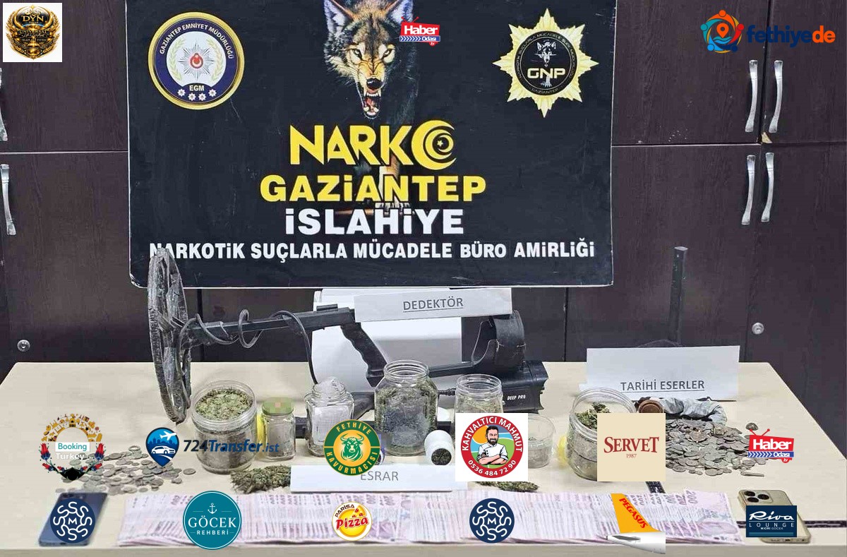 Gaziantep İslahiye'de operasyonda 495 sikke ele geçirildi, 1 şüpheli yakalandı