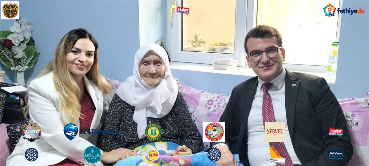 Afyonkarahisar Evciler'de ilçenin en yaşlısı Saliha Ata'nın 100. yaş günü kutlandı