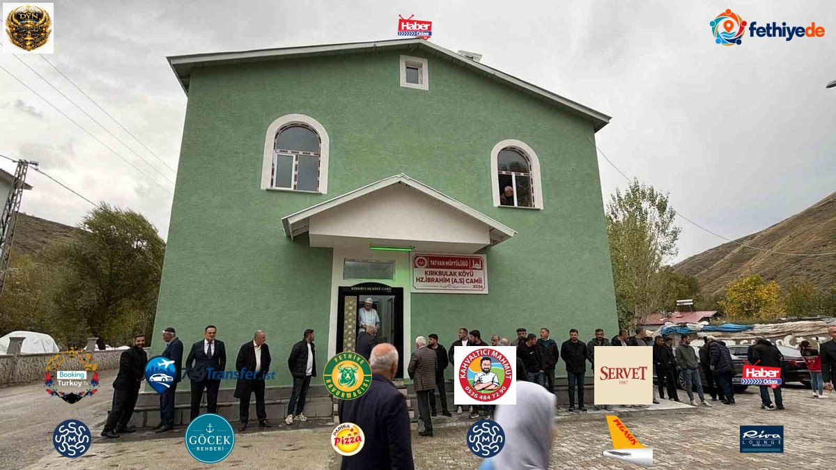 Bitlis Tatvan Kırkbulak'ta hayırsever desteğiyle cami törenle ibadete açıldı