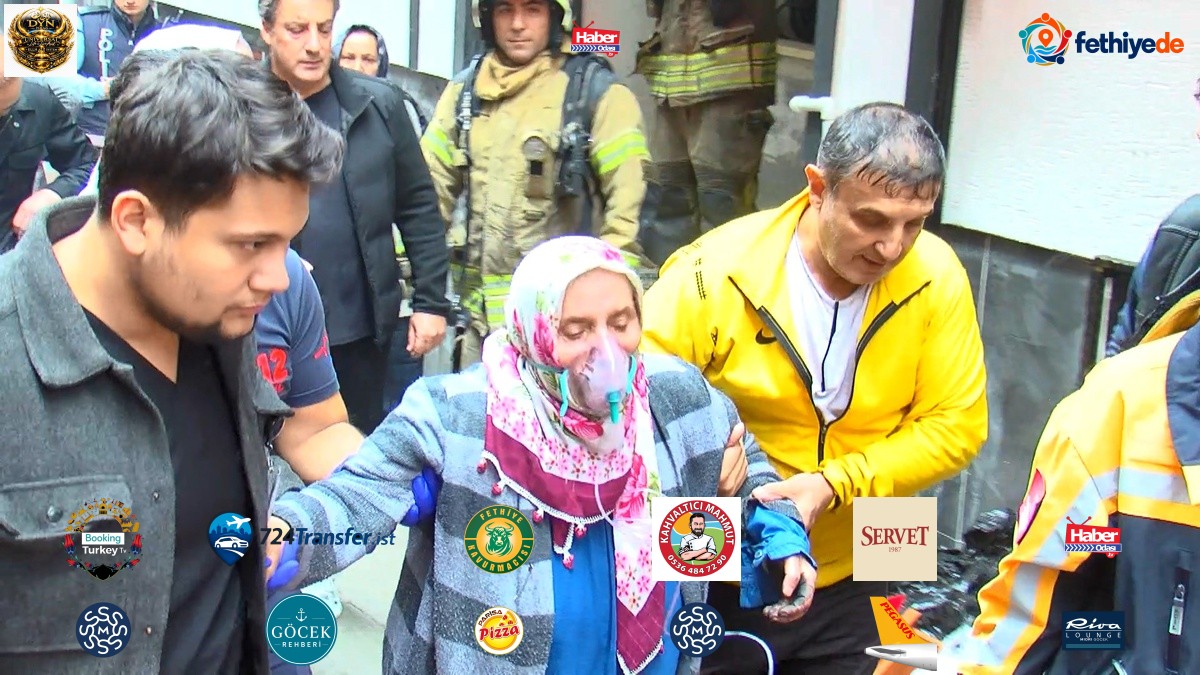 Zeytinburnu'nda 5 katlı binadaki yangında 2 kişi dumandan etkilenerek hastaneye kaldırıldı