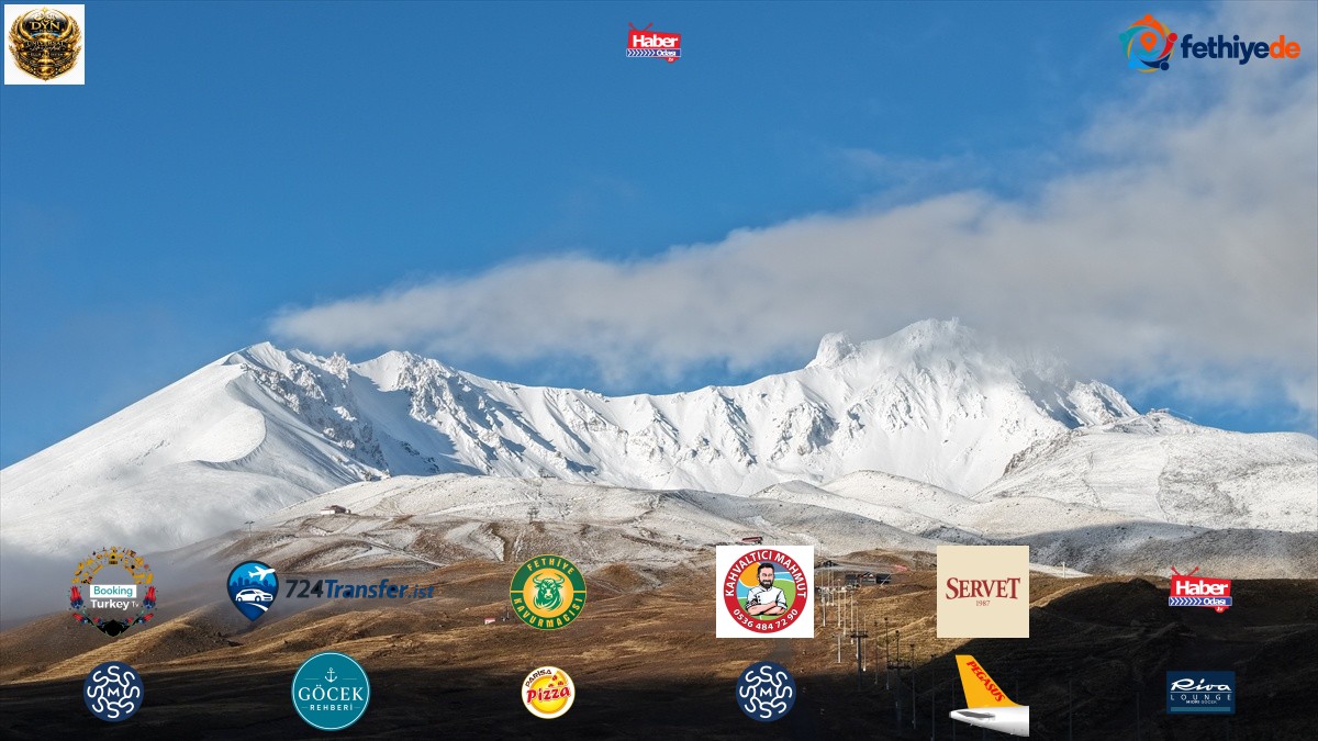 Erciyes Dağı'nda kar etkili oldu, sıcaklık sıfırın altına düştü