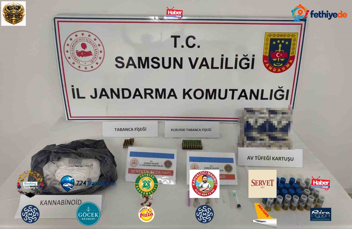 Samsun Atakum'da uyuşturucu operasyonunda 1 kilo 99 gram bonzai ham maddesi bulundu