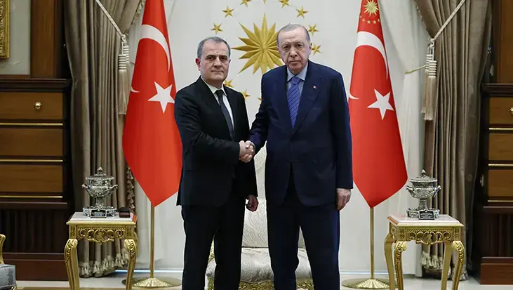 Cumhurbaşkanı Erdoğan, Azerbaycan Dışişleri Bakanı Bayramov'u kabul etti