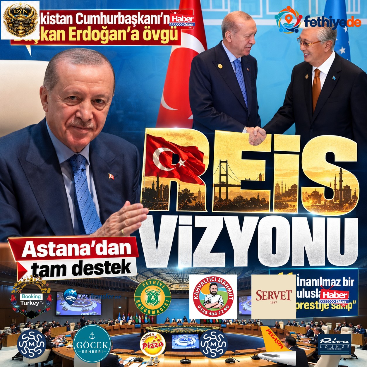 Kazakistan Cumhurbaşkanı Kasım Cömert Tokayevden Başkan Erdoğana övgü dolu sözler: Türkiyenin küresel gücünü anlattı