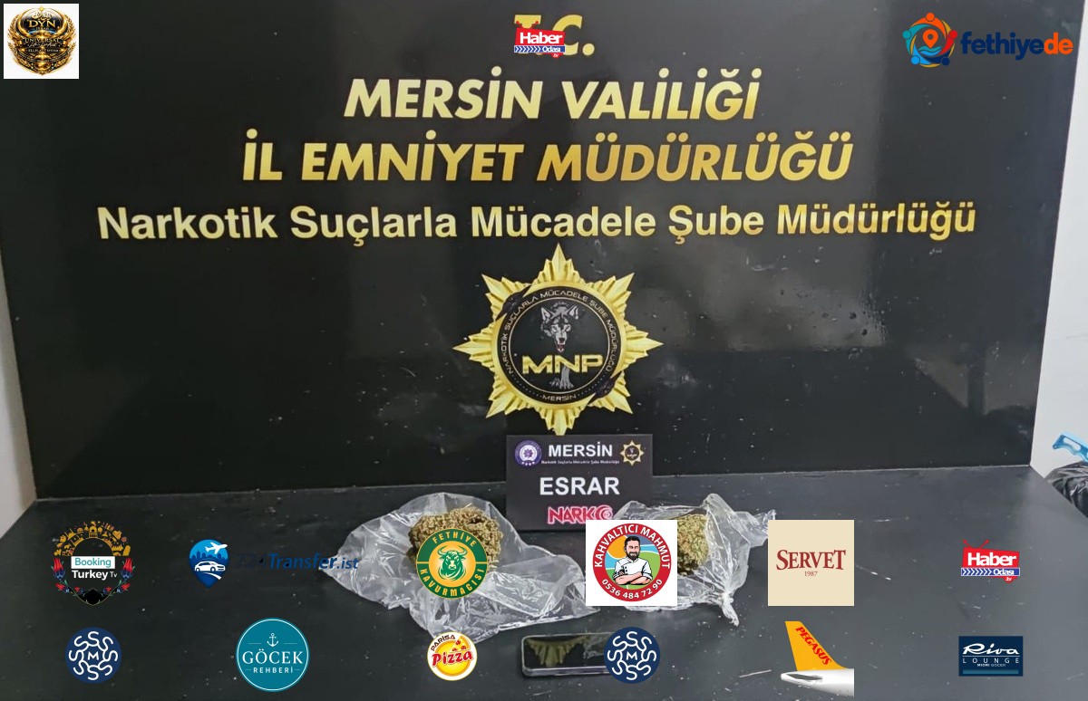 Mersin'de uyuşturucu operasyonunda yakalanan 2 şüpheli tutuklandı