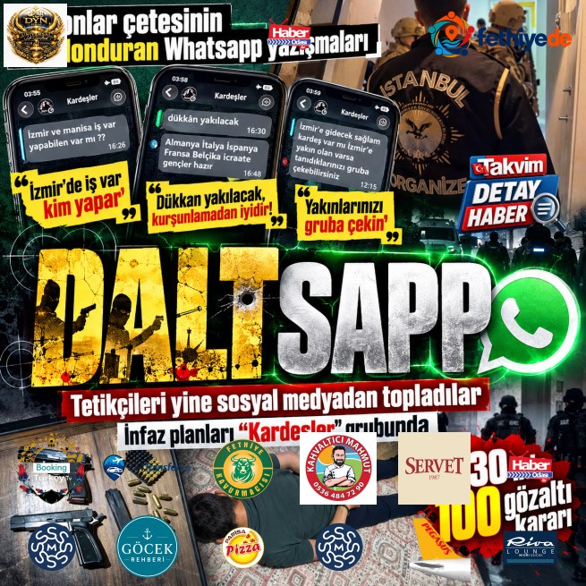 İstanbul merkezli 30 ilde Daltonlara operasyon: 100 gözaltı kararı... Çetenin kuluçkası sosyal medya! İnfaz planı Whatsappta