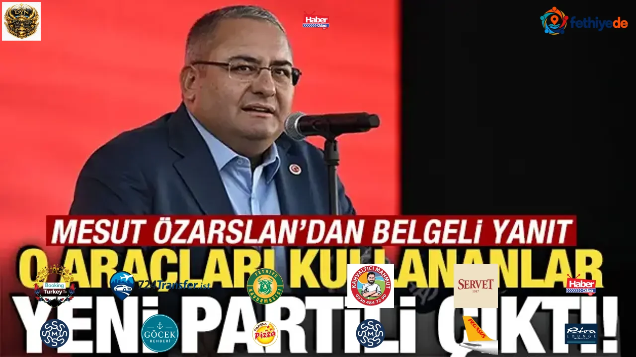 O araçları kullananlar Yeni Partili çıktı! Mesut Özarslan’dan belgeli yanıt