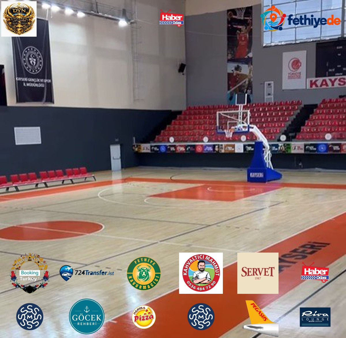 Kayseri'de Atatürk Spor Salonu yenilenerek kullanıma hazır hale getirildi