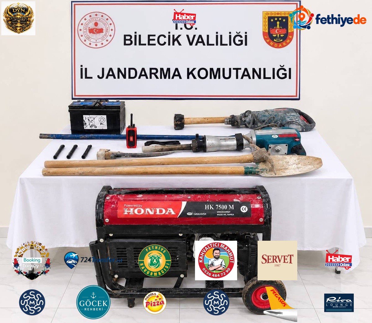 Bilecik İnhisar'da Tozman köyünde define arayan 12 kişi suçüstü yakalandı
