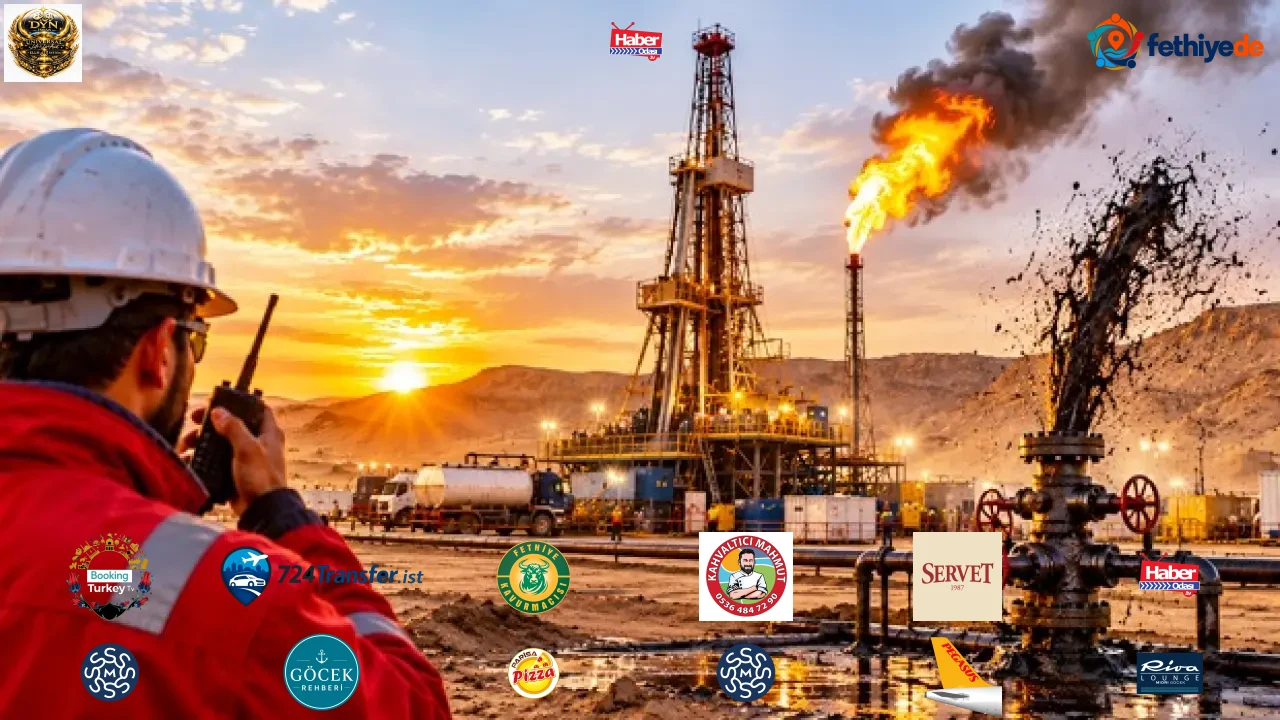 İlk sondaj vuruldu! Doğal gaz ve petrol fışkırdı