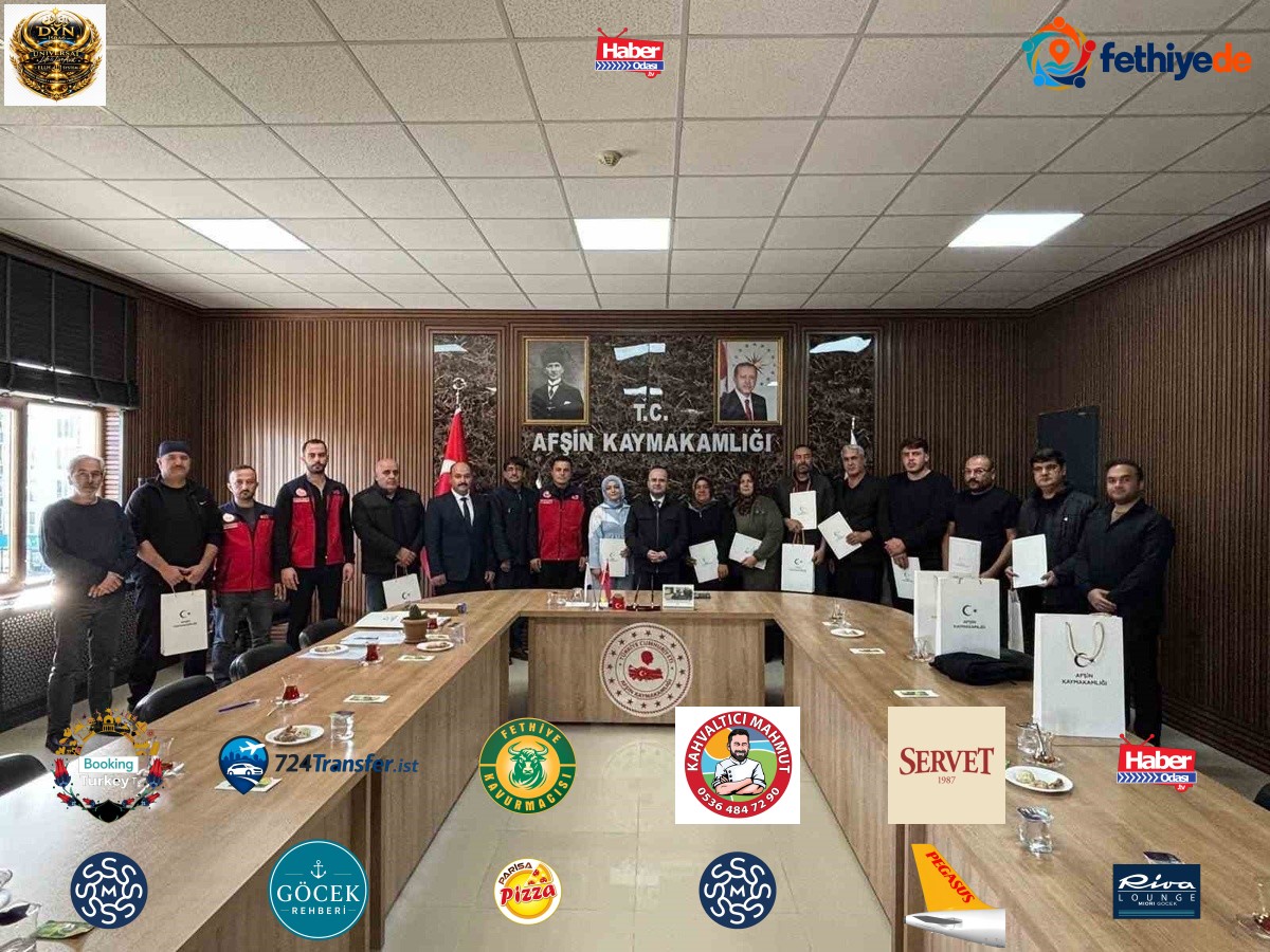 Kahramanmaraş Afşin'de 12 kursiyer sulama eğitimi sertifikası aldı