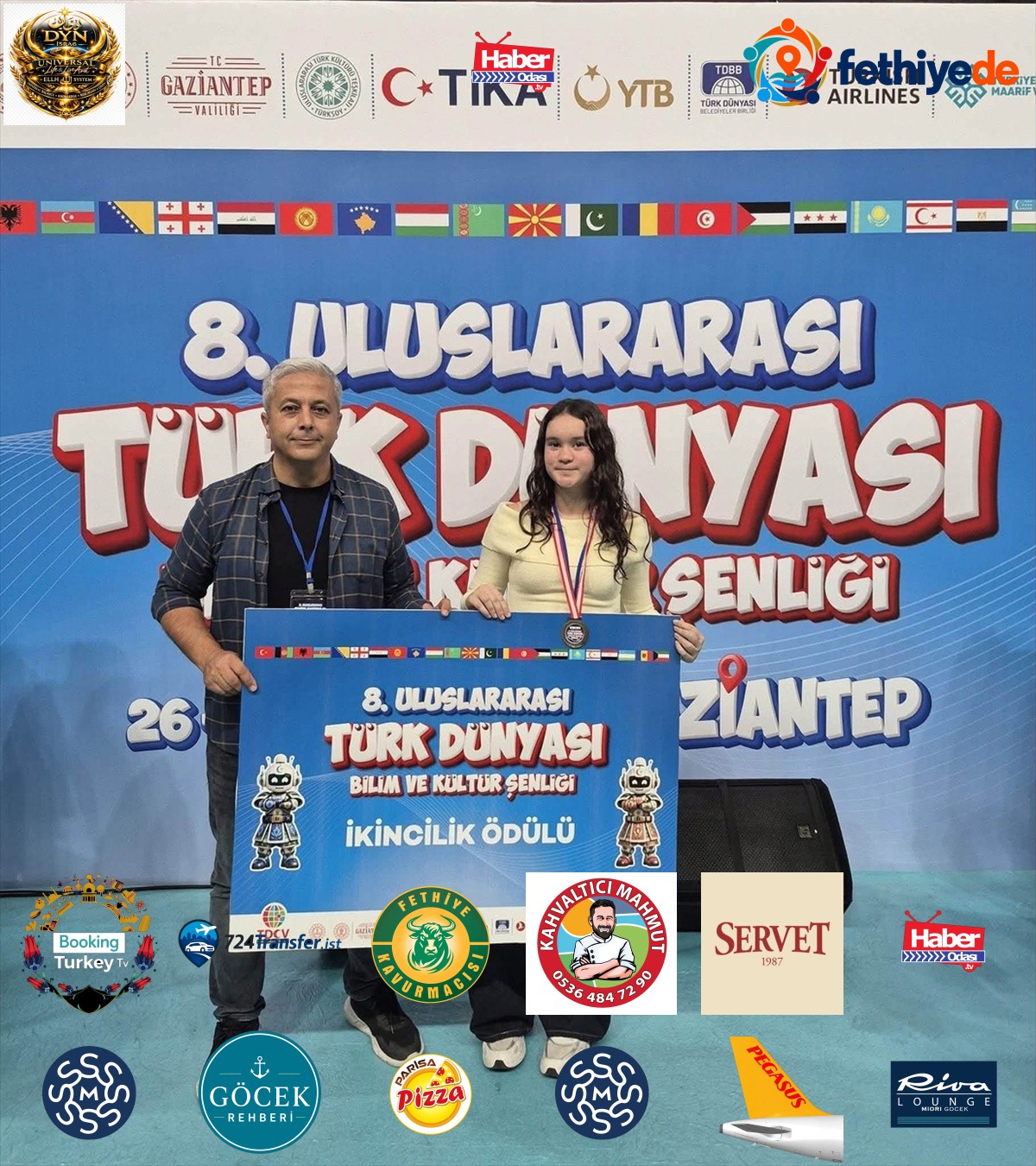 Canik BİLSEM öğrencisinin kokarca projesi Gaziantep'te Türk Dünyası ikincisi oldu